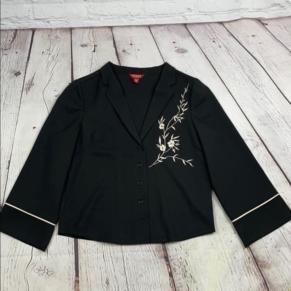 Guess black Asians style blazer extra small